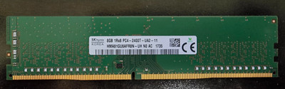 SK hynix 8GB DDR4-2400 PC4-2400T 1Rx8 Desktop RAM HMA81GU6AFR8N-UH