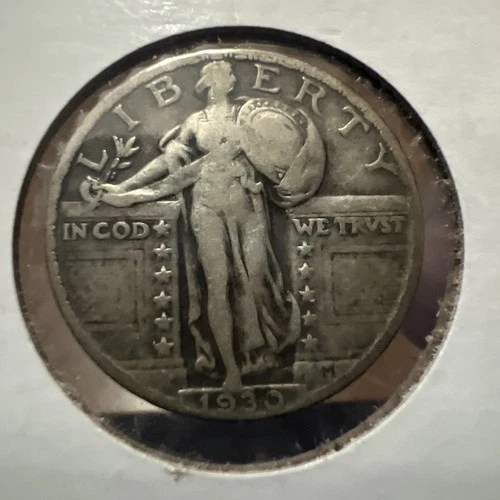 1930 Standing Liberty Quarter Actual Coin Get Your Silver Today And Save