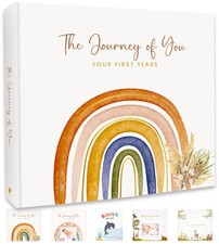 Baby Memory Book, First 5 Years Milestone Journal, Gender Neutral Baby Scrapb...