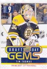 09/10 UD..TIM THOMAS..DRAFT DAY GEMS..# GEM15..BRUINS..FREE COMBINED SHIP