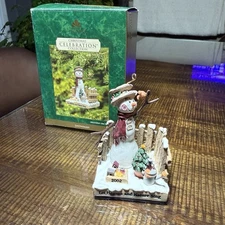 Dayspring Christmas Snowman Ornament Psalm 139:14 VTG 2002 Let Heaven Sing Gift