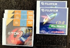 CD-R 80 min / 700 MB Individually wrapped with jewel case 3 X TDK, 2X Fujifilm