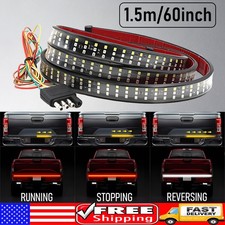 60 1.5m Truck Tailgate Strip Led Sequential Turn Signal Brake Reverse Light Bar