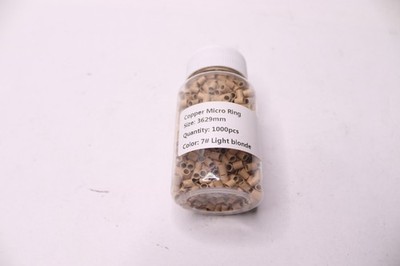 (1,000-Pk) Premium Silicone Micro Link Rings #7 Light Blonde 3,629mm