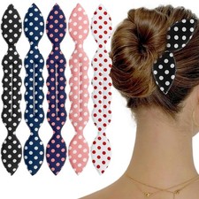 5 Pcs Bun Maker Donut Hair Bun Twister Hair Clips French Twist Hair Maker