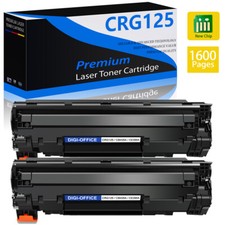 2 Packs 125 CRG125 Toner Cartridge for Canon ImageClass LBP6000 LBP6030w MF3010