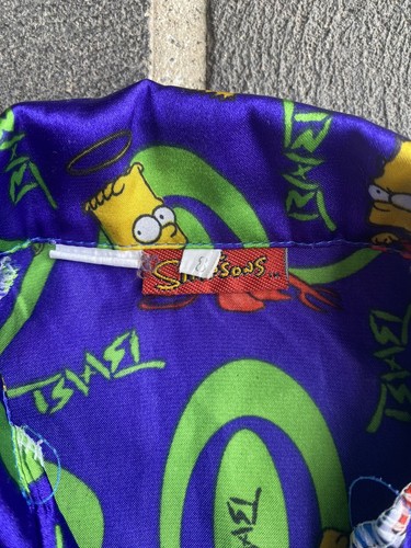 Vintage The Simpsons Pyjama Set Size 8 Kids Youth Good And Evil Bart AOP - Picture 6 of 13