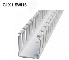 PANDUIT G1x1.5WH6 -60 Ft.-New, Wide Slot 1x1.5 Wiring Duct