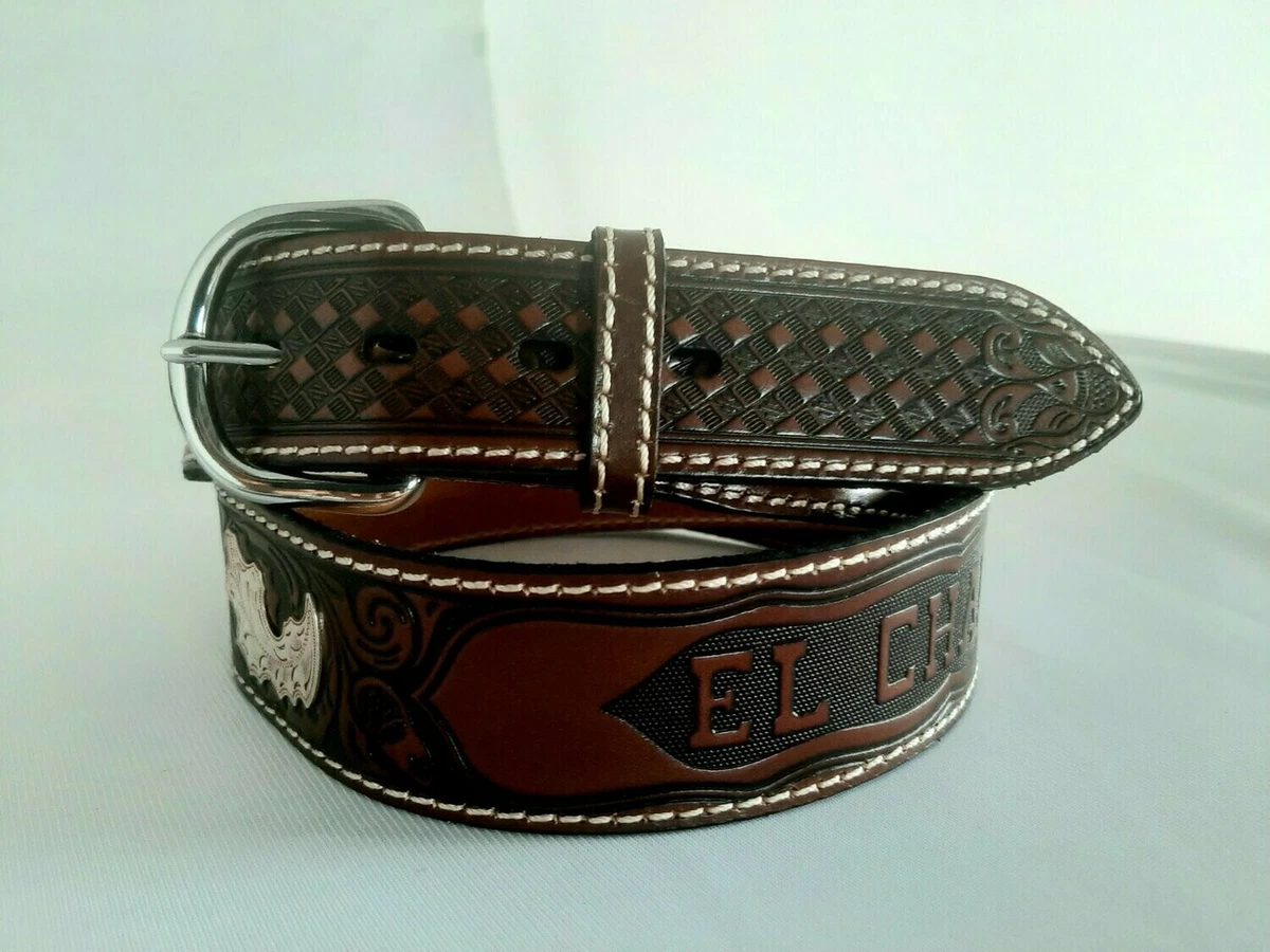 Genuine Country And Western Leather Belt Removable Buckle Made In USA Mens Belts - Foto 9