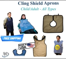 Dental Medical Cling Shield X-Ray Apron Adult /Child, Protectall or Pano Dual