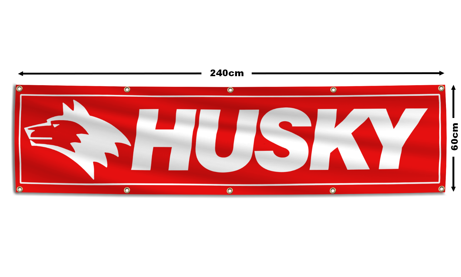 Husky Tools Flag Banner 2x8ft Tools Box Bag Garage Shop Sign Decoration