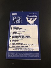 Sega Genesis game genie Code Update Book Vol ...