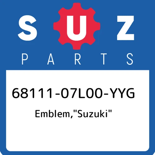 .EMBLEM,SUZUKI (RED) *{BODY COLOR:YUD}*