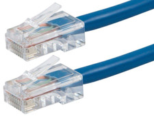 Cat5E Ethernet Patch Cable - RJ45, Stranded, 350Mhz, UTP, 24AWG, 3 Feet, Blue -