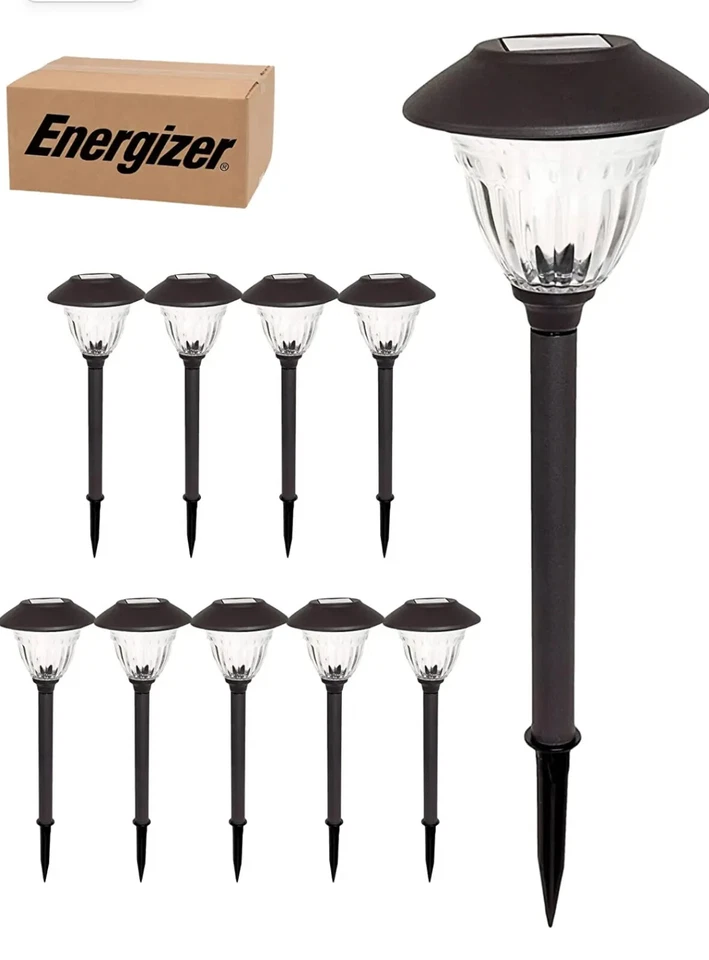 Energizer LED Solar Pathway Lights - 10 Pack of  Outdoor Solar Lights(6 Colors) - Image 2 of 4