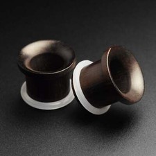 Sono Wood Concave Single Flare Tunnel | Handmade Organic Ear Gauges 