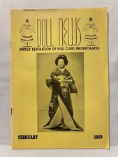 1959 Feb 2 VOL VII Doll News Magazine United Federation Doll Clubs Incorporated