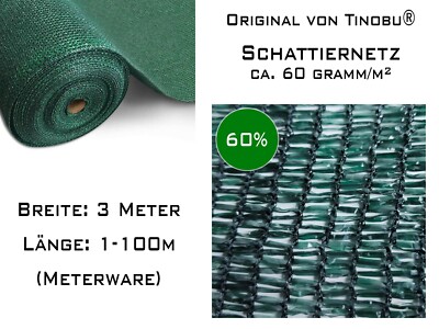 Sonnenschutz Netz 40% UV-Schutz – 1,8x30,5 M, Schwarz, Für Gewächshaus, Garten, Pflanzen