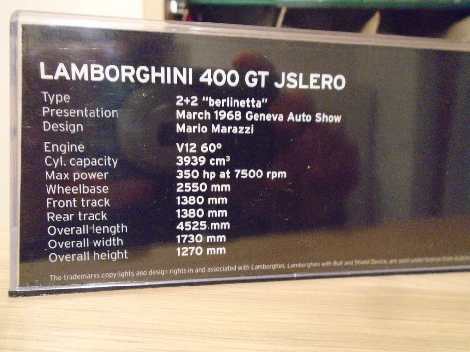 modellino Lamborghini 400 gt Islero 1975 le Mans no Espada Marzal Miura - Immagine 3 di 4