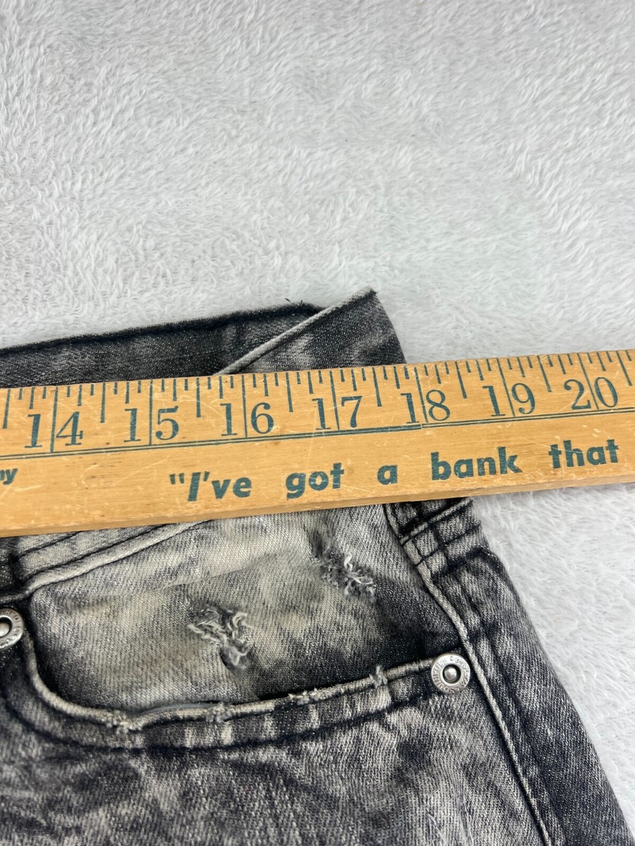 Southpole Jeans Mens Sz 36x32 Gray Denim Wide Leg Baggy