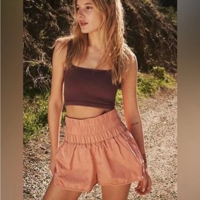free-people-movement the way home high rise brushed shorts