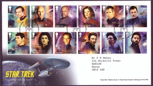 2020 Star Trek Royal Mail couverture premier jour avec insert. - Photo 1/2