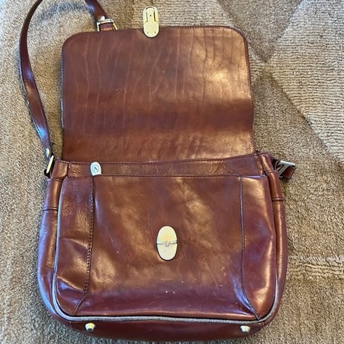 Vintage Valentina leather satchel shoulder bag purse Made in Italy, $26.79 - Photo 8
