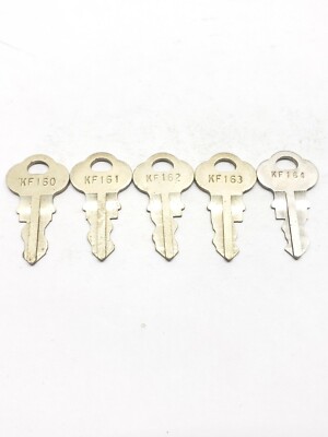 Chicago Lock Co original cut keys, KF, set of 5, motor, boat, vending, elevator