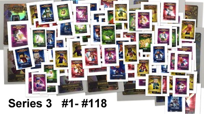 Minecraft Dungeons Arcade Singles Series 3 (GLOSSY versions) w/Hero cards