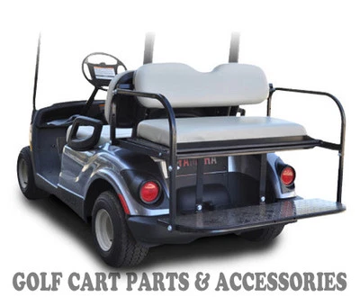 GOLFCO Golf Cart Rear Seat Kit - Flip Seat Yamaha G29 'DRIVE' ('07-UP) *STONE CUSHIONS*