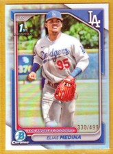 2024 Bowman Chrome Prospects Refractors #BCP183 Elias Medina /499