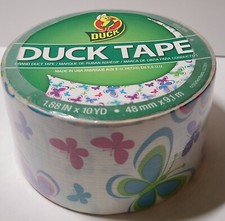 Butterflies duct tape roll Duck Brand NIP 1.88" x 10 yd DISCONTINUED RARE