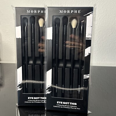 2 packs Morphe  ''Eye Got This'' Brush Set,  4 Pcs - New! Free Shipping A1