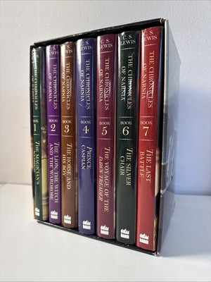 Chronicles of Narnia C.S. Lewis Hardcover Box Set 1-7 - 1994 HarperCollins
