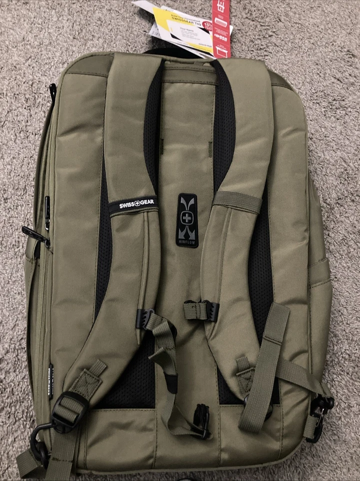 Swiss Gear Hitch 22" Travel Backpack 5220 Olive Branch Laptop Weekender New - Image 3 of 4