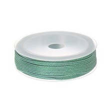 1.5mm Nylon Cord Beading String Chinese Knot Knitting String, Pine Green, 65ft