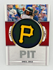 2023 Topps Oneil Cruz Team Logo Patch Relic Insert TLP-OC Pittsburgh Pirates