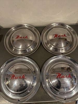 4 NASH Hubcaps Rambler Not Sure The Model