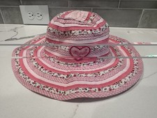 NWOT MILLYMOOK Toddler girl sz 2-5 years summer bucket hat pink colors adjustab