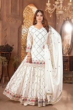 Bollywood Style Chinon Silk Salwar Kameez With Dupatta For Wedding  Party