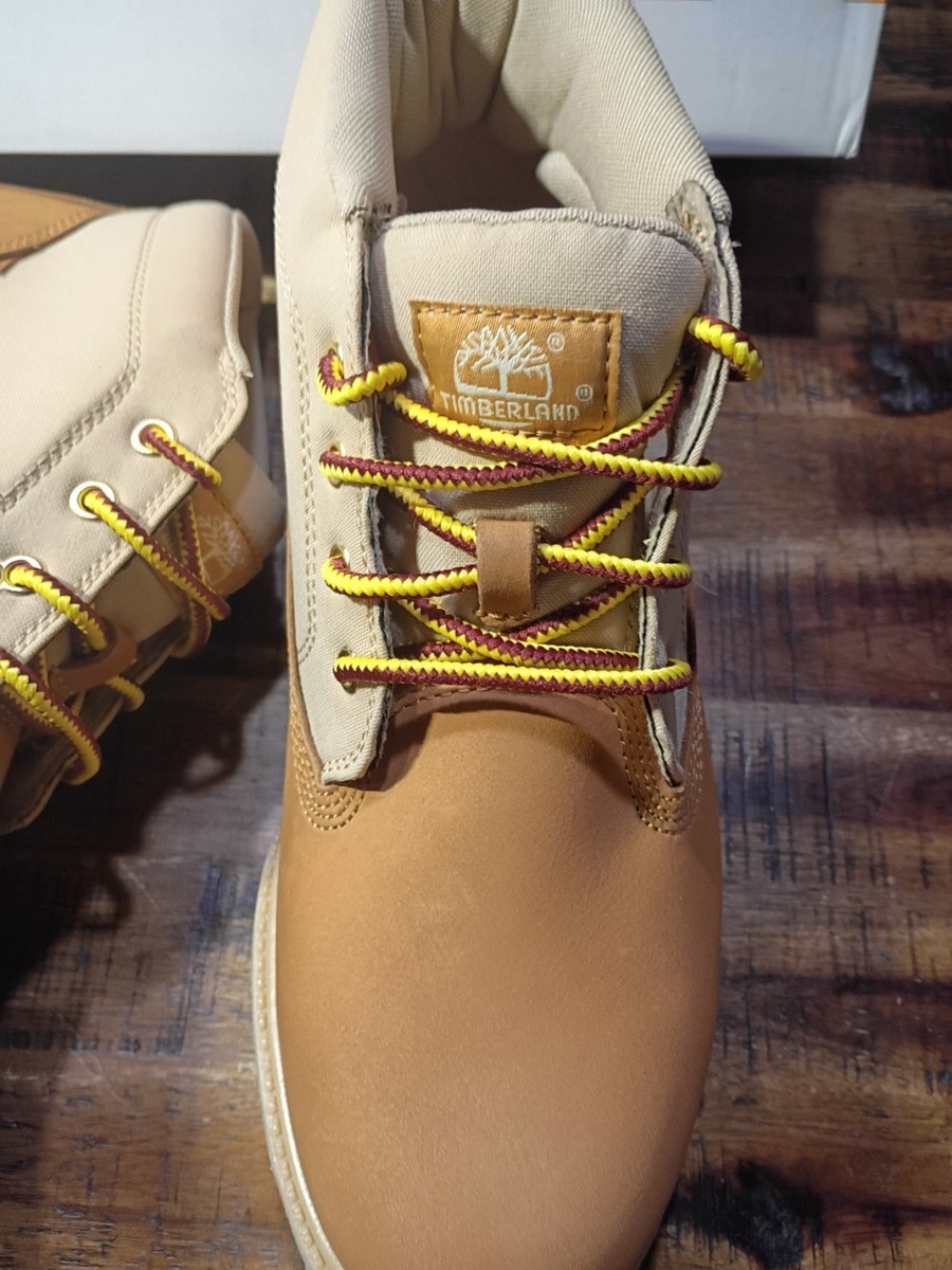 Rare Mens Timberland Premium Mid Lace Chukka Boot WheatCream  display picture 1