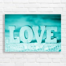 Romantic Shabby Chic Bedroom Ideas Teal Canvas Print Large Picture Wall Art