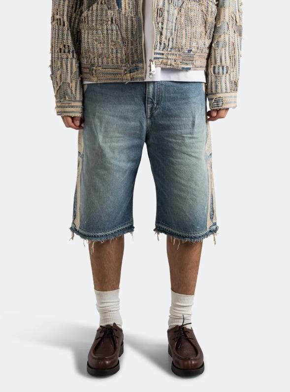 KAPITAL 14oz denim shorts short pants bone Skeleton brand new