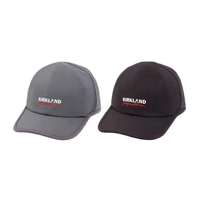 Kirkland Signature Unisex Logo Hat, 2-Pack UPF 50 Moisture Wicking Adjust Fit