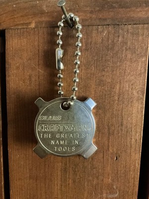Sears Craftsman 4 Way Pocket Screwdriver Key Chain 9 4160 USA Vintage
