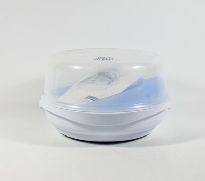 Philips Avent Microwave Steam Baby Bottle Pacifier Cups Sterilizer ~ NWOB