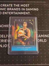 2024-25 WNBA Origins Teal Kalani Brown 16/49 Dallas Wings #12