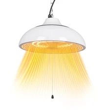 Hanging Patio Heater,1500W Electric Hanging Patio Heater 3S Fast Heating