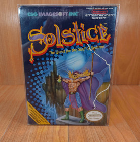 Nr MINTY BOX CIB Solstice completo in nintendo nes da collezione qualit&agrave; lotto PULITO