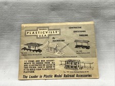 ***VINTAGE 1958 BACHMAN PLASTICVILLE MODEL RAILROAD ACCESSORIES PAMPHLET***